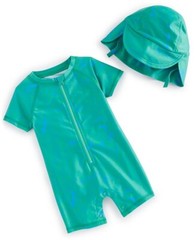 First Impressions 24 Months Baby Boys Swimsuit Rash Guard Hat 2 Pc Set Fish