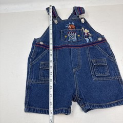 Vintage Original Blue Jeans Toddler Denim Overalls 24M Basketball Slam Dunk Bear