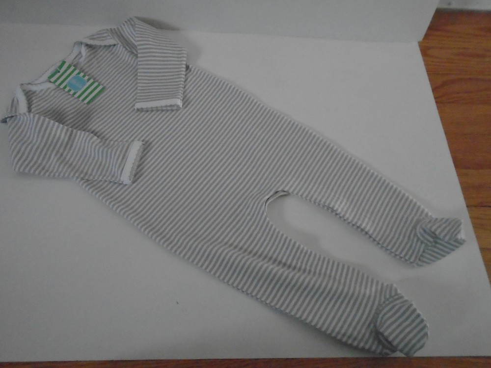 Magnolia Baby Essentials Stripes Lap Footie Size 9 Months New With Tags