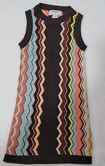 MISSONI For Target Dress ICONIC DESIGN ZIG ZAG BLUE PINK BROWN Size 3T Girls #6