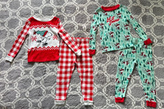 Peanuts Snoopy Let it Snow Pajamas Long Sleeve Shirts & Pants Sz 3T Lot of 4