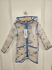 NWT Cat & Jack Dinosaur Raincoat Rain Jacket Wind And Water Resistent 3t