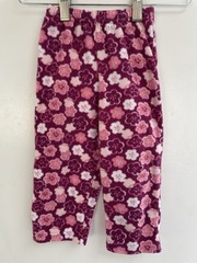 Circo Baby Girls Floral Cozy Fleece Elastic Waist Pull On PJ Pants Burgundy 18M