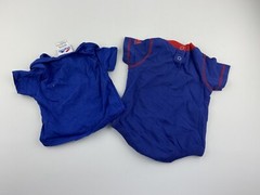 Infant 3 Months Chicago Cubs Short Sleeve Snap Blue Shirt Vtg Baby Body Suit