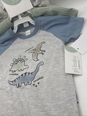 Nordstrom PL Baby Collection Kids Dino Shirt Pant Combo 3 PACK Size 6M