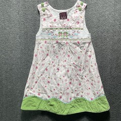 Lil Cactus Corduroy Pink Floral 4T A-line Smocked Embroidered 100% Cotton Boho