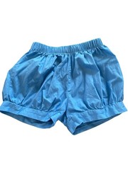 James & Lottie EUC Blue 100% Woven Cotton Banded Leg Bloomer Shorts-4T