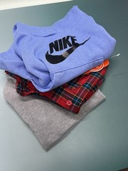 3 Pack Kids Cloths Bundle, Nike Hoodie, Button Up And Warm Long Half Zip Size 2T