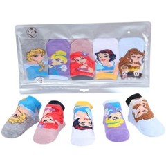 10 Pairs Baby Girl Cartoon Ankle Socks Non-Slip Cotton Low Cut Toddler Socks