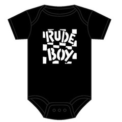RUDE BOY 2 TONE SKA BABY GROW BABY VEST DANCE HALL REGGAE MADNESS 0-18 MONTHS