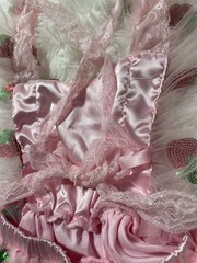 Baby Girl 18-24M Strawberry Birthday Party Tutu Sequin Dress Bow Tie Back Pink