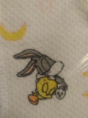 Vintage Baby Looney Tunes Sleep N Play Bugs Tweety Small NWT