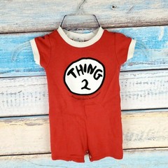 Universal Studios Things 2 Red Suit/ Blue Garanimals Shorts 3/6 M USA Seller