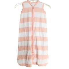 Burt’s Bees Baby Beekeeper Sleep Sack Bag Med Pink White Stripe Organic Cotton