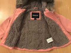 New! Limited Too Infant Girls Jacket Hooded Fleece Lined Pink Size 24 Months