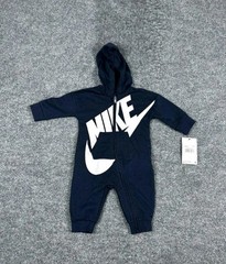 NWT ~ Nike Bodysuit, Baby 6M Blue, Jumper, Logo, Outfit, One-piece, Romper