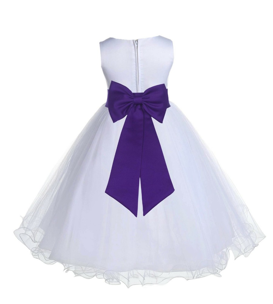 NEW FLOWER GIRL DRESS WEDDING 12-18 months 2 2T 3 3T 4 4T 5 5T 6X 7 8 9 10 11 12