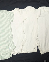 Gender neutral baby one piece bundle of 4 0-3m