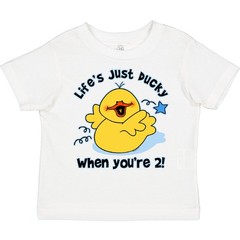 Inktastic Life’s Ducky 2nd Birthday Toddler T-Shirt Duck Rubber Child Kid