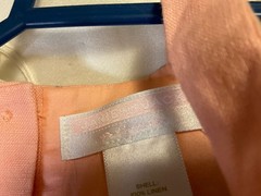 Janie And Jack Salmon Color Linen SunDress 6-12 Months