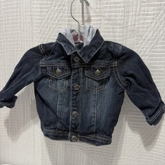 Arizona Dark Blue Baby Boy 9 Month Zip And Snap Jean Jacket GUC
