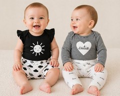 Carter’s Baby Girls’ 4-Piece Bodysuit & Pants/Shorts Set 12 Months