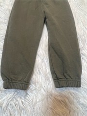 Garanimals Toddler Boys Size 3T Sweatpants Dark Green Banded Hem Cotton FLAWED