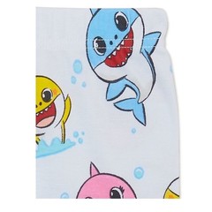 Nickelodeon Pinkfong Baby Shark 2 piece Cotton Pajama Set Pjs Pink White 12M