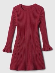 NWT Baby Gap Toddler Girls Cashsoft Red Dress Soft Sweater 3t 3 $44.95