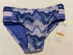 Under Armour Girls 3T 2-Piece Swim Set Purple/Blue Abstract UPF 30 Glitter