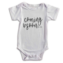 Coming Soon Bodysuit – Pregnancy Baby Bodysuit – Surprise Baby Jump Suit