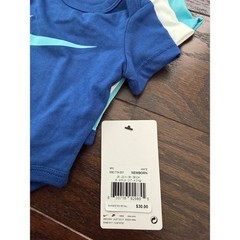 Nike Newborn Baby Bodysuits 3 Pack Blue White Just Do It 56E779-001 NWT