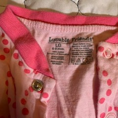 Baby Girls Bodysuits & Sleepers Bundle 8-Piece Size 6-9 Multicolor Soft Comfort
