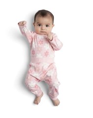 Newborn Baby Girl Pants Bodysuit 2 PC Set Cute Pink Floral Outfit New