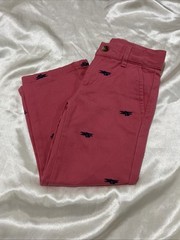 NEW 2014 JANIE & JACK 3T ADJUSTABLE SALMON PINK TWILL PANTS BLUE BI PLANES