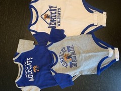 Team Athletics Kentucky Basketball Wildcats Bodysuit Set Size 3-6 Months