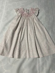 Petit Ami Baby Girls 24 Months Pink Floral Smocked Dress Rosebud Corduroy