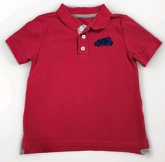 Roots Kids Canada Red Polo Boys 4T w/ Blue Beaver