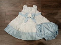 Youngland Blue/White Dress Size 6/9 Months