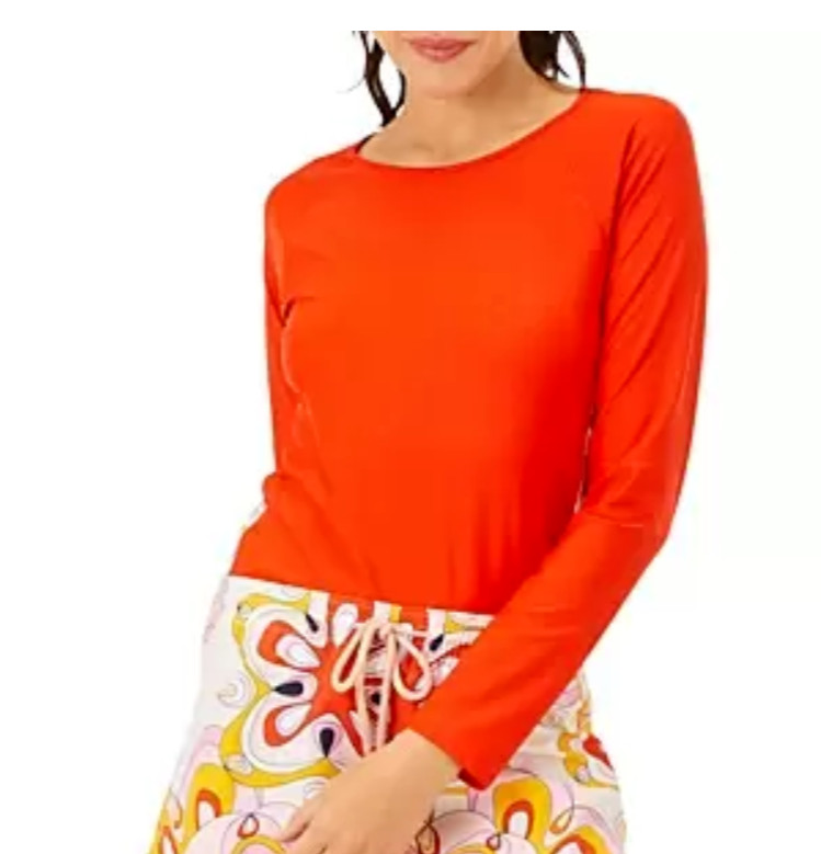 Vilebrequin Women’ Fly Rash Guard Top Sun Cream Oil Resistant Nefle Size XL 2154