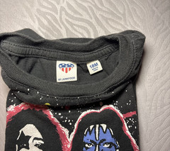 KISS Rock Band Tee Shirt Soft Flair Sleeve Graphic toddler Girls 18 months