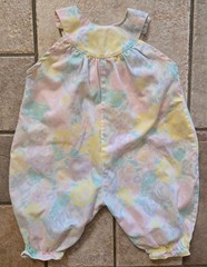 VTG Basic Editions 1 Piece Romper Sleeveless Size 3-6 Month Pastel Soft Girl Y2K