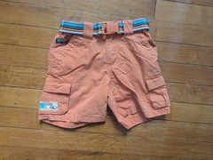Vintage Y2K Disney Winnie-The-Pooh Tigger Belted Cargo Shorts Toddler 2T Boy