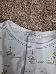 Kissy kissy pima cotton footie size 3-6 months