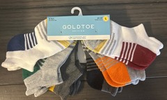Goldtoe Socks Edition Toddler Boys 12 Pair No Show Tab Size L 4T-5T