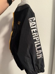 Caterpillar Toddler 12M Black Light Weight Full Zip Mesh Lined Hood Jacket Truck