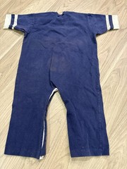 Vintage 90s Dallas Cowboys Football Baby Boy Romper Blue Gray 24M