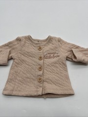 Elephant And Castle Button Up Sweater Youth Girl 3-6M Pink Embroidered ..#30492
