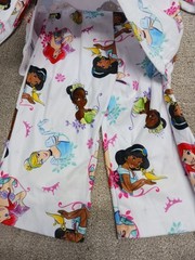 Disney Princess Print Set 2T Teal Blue Flame Resistant