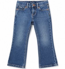 Jordache Baby Boot Girls Jeans 3T Bootcut Medium Wash Stretch Denim Embroidered